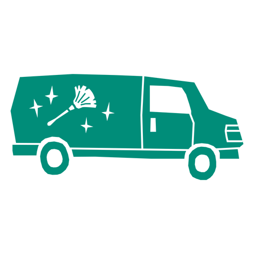 House cleaning service vehicle PNG Design