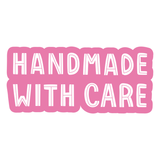 Handmade with care label PNG Design