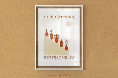 Pottery poster design