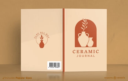 Ceramic journal book cover design