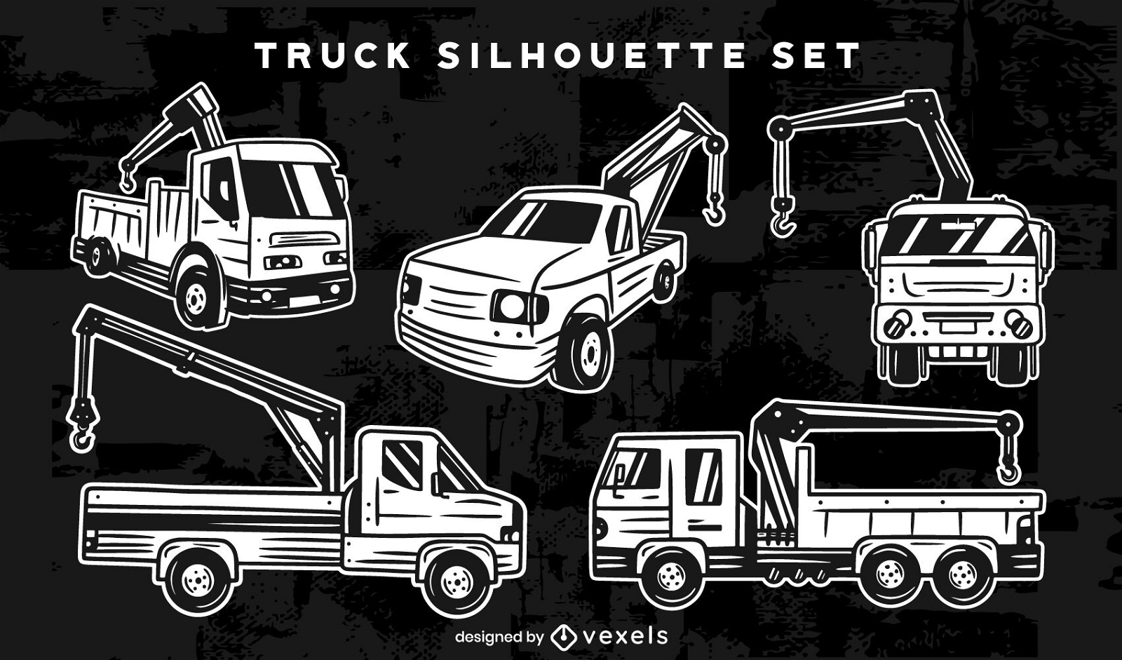 Coloring trucks set