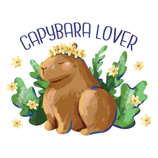 Scarica Carino Disegno di un Capibara PNG Online - Creative Fabrica