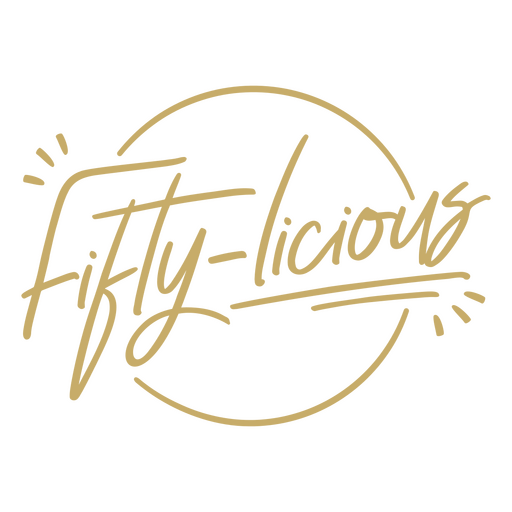 Fifty-licious PNG Design