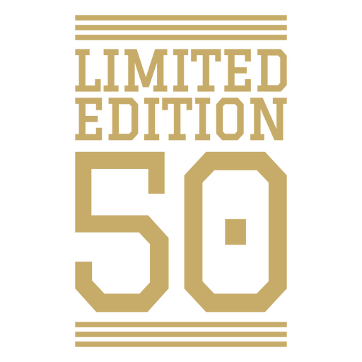 Edición limitada 50 Diseño PNG