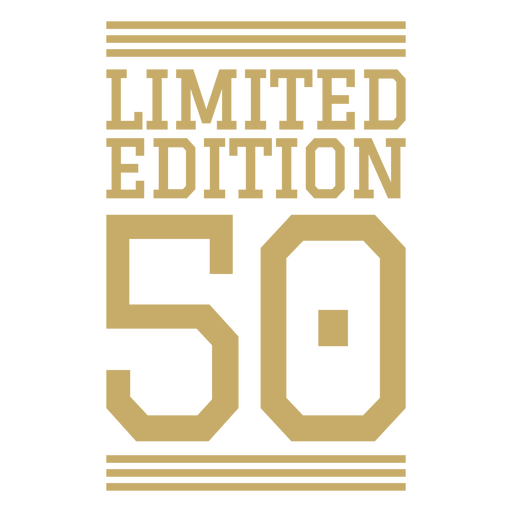 Limited edition 50 PNG Design