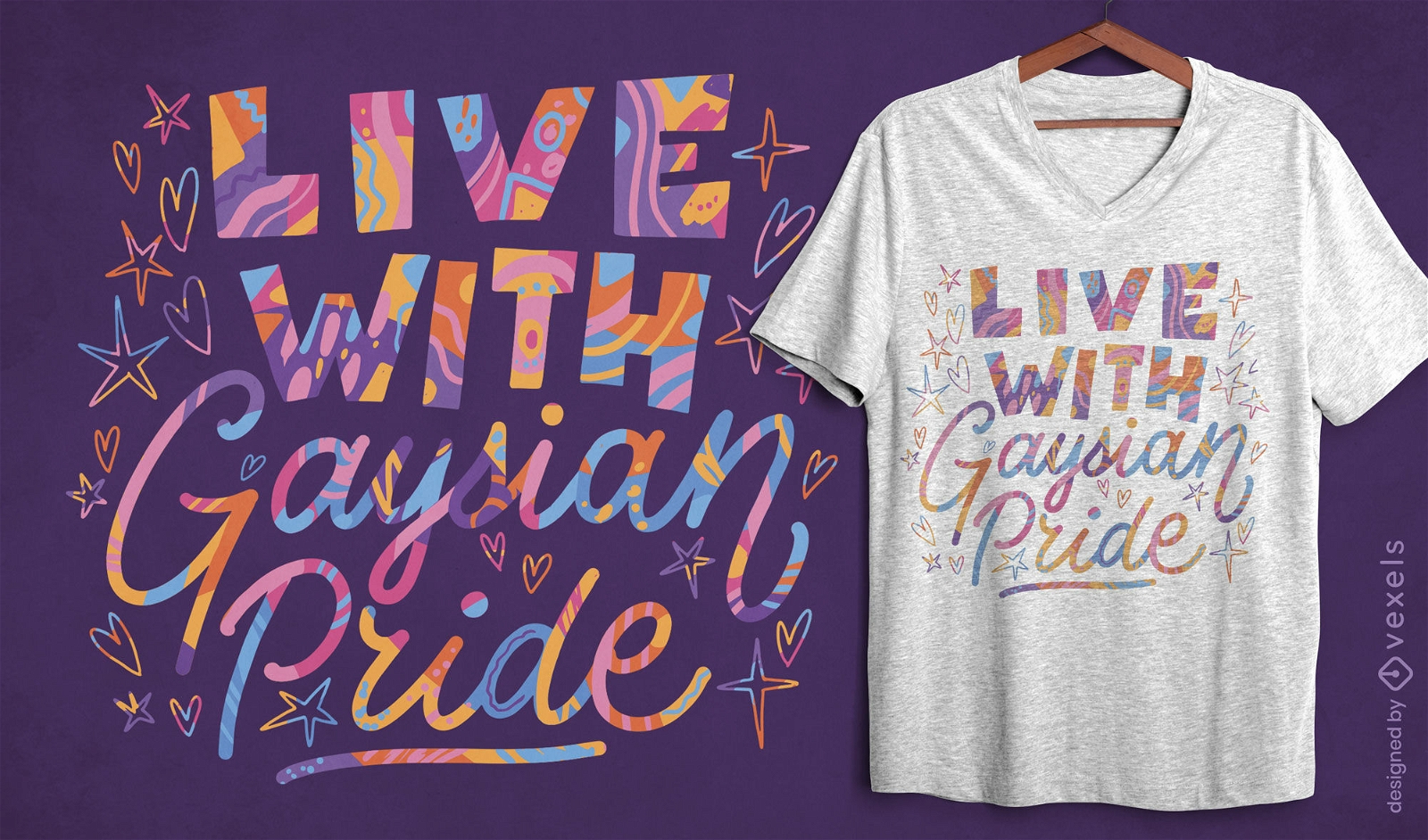 Design de camiseta de orgulho gay