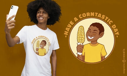 Corn kid meme t-shirt design