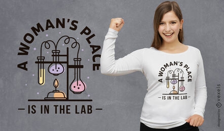 T-Shirt-Design für Chemielabor-Wissenschaftsausrüstung