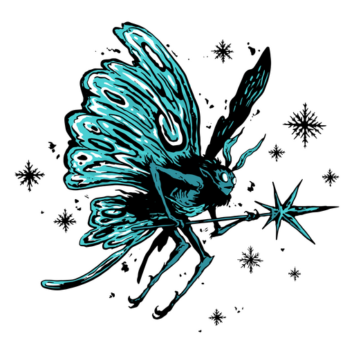 Male magic winter fairy PNG Design