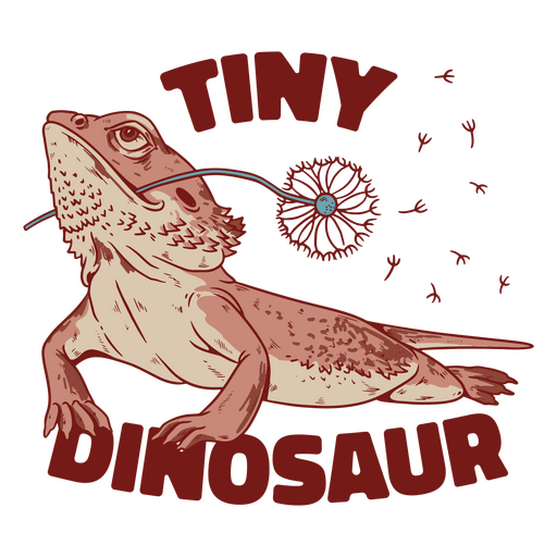 Dragão barbudo como um pequeno dinossauro Desenho PNG