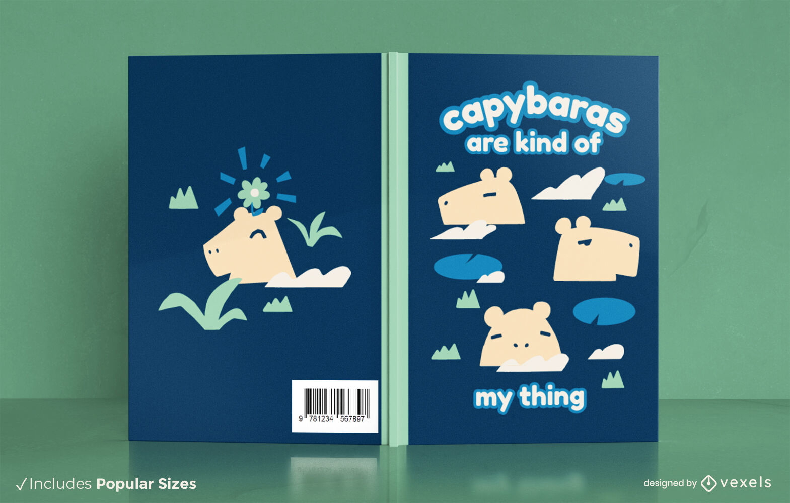 Capybaras book cover design