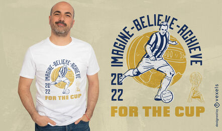 Katar-Fußball-Zitat-T-Shirt-Design