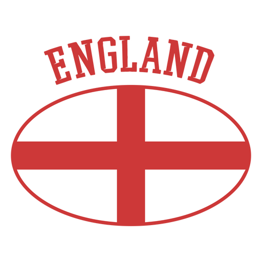 Etiqueta engomada del equipo de f?tbol de Inglaterra Diseño PNG