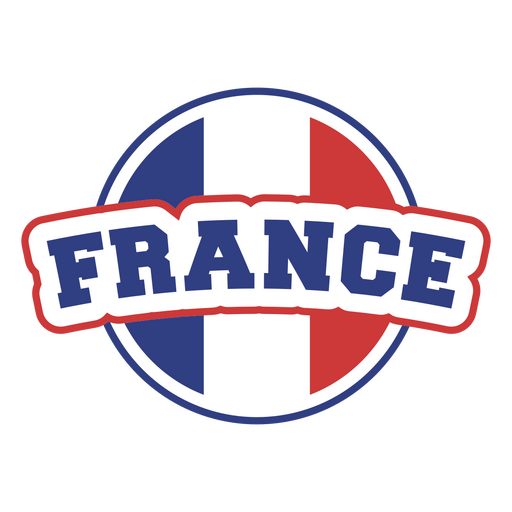 Aufkleber der französischen Fußballmannschaft PNG-Design