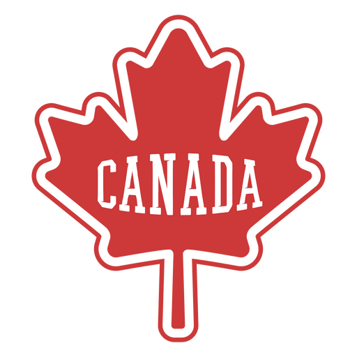 Etiqueta engomada del equipo de fútbol de Canadá Diseño PNG