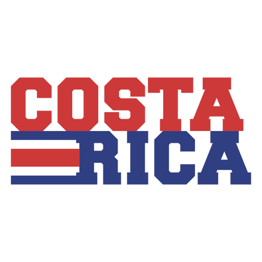 Costa Rica-Fußballteamaufkleber PNG-Design