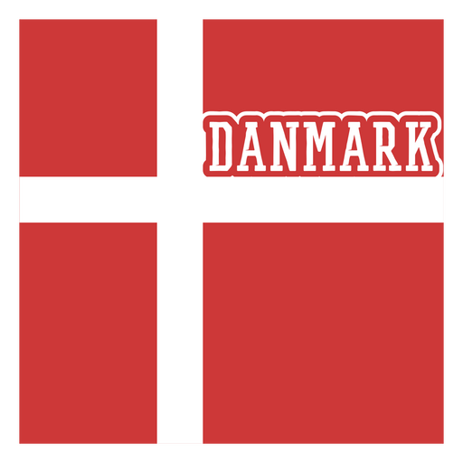 Aufkleber der dänischen Fußballmannschaft PNG-Design