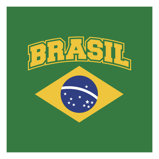 Brasilien-Fußballmannschaftsaufkleber PNG-Design