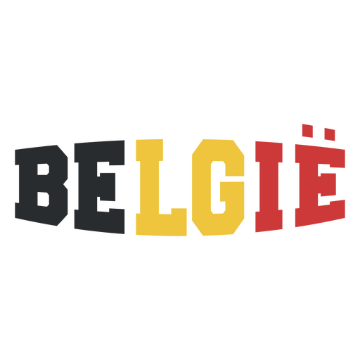 Pegatina del equipo de fútbol de Bélgica Diseño PNG