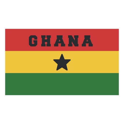 Pegatina del equipo de fútbol de Ghana Diseño PNG