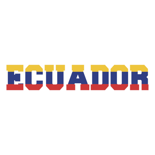 Etiqueta engomada del equipo de fútbol de Ecuador Diseño PNG