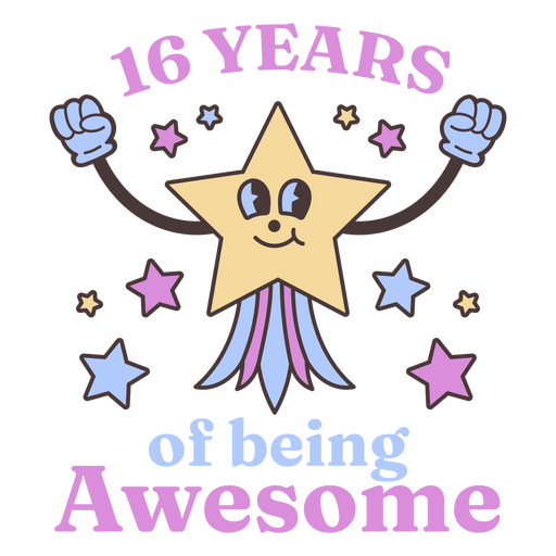 16 years of being awesome PNG Design