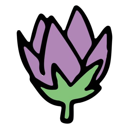 flor morada aislada Diseño PNG