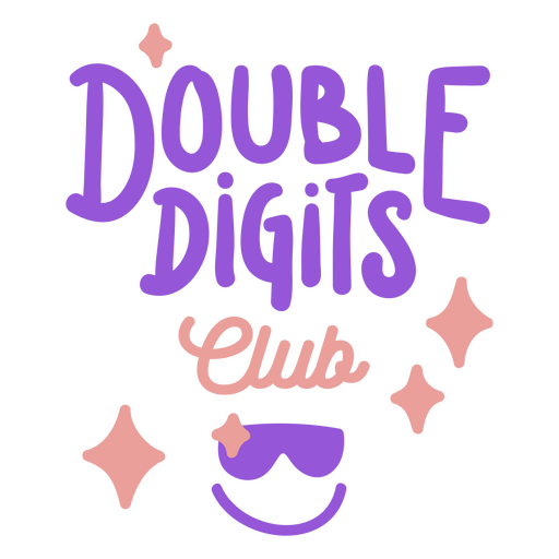 Citação de letras de clube de dois dígitos Desenho PNG