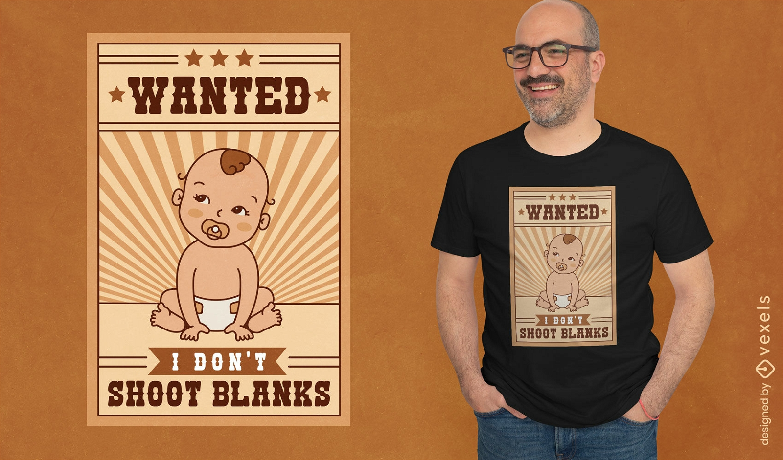Most wanted baby t-shirt design