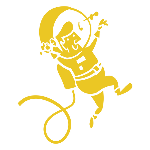 Astronaut exploring the intergalactic world PNG Design