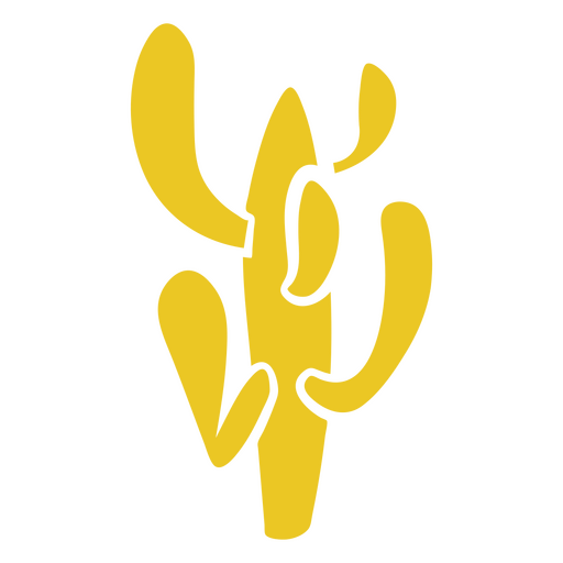 cactus amarillo Diseño PNG