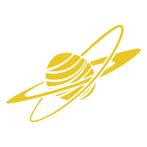 Ringed planet in the intergalactic world PNG Design