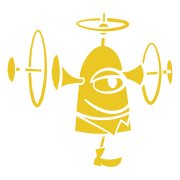Intergalactic robot PNG Design