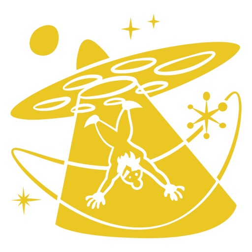 Design PNG E SVG De Alien Intergaláctico Explorando O Espaço Sideral Para  Camisetas