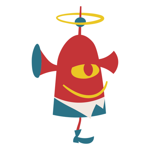 Robô futurista de um olho Desenho PNG