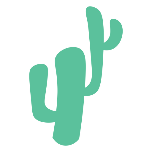 Green cactus icon PNG Design