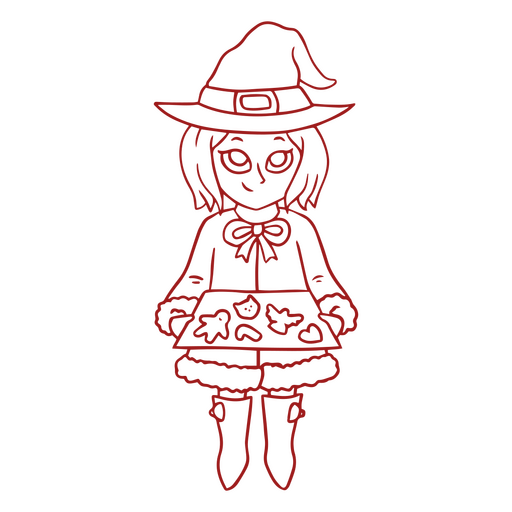 Design PNG E SVG De Personagem De Desenho Animado De Garota Bruxa Bonita  Para Camisetas