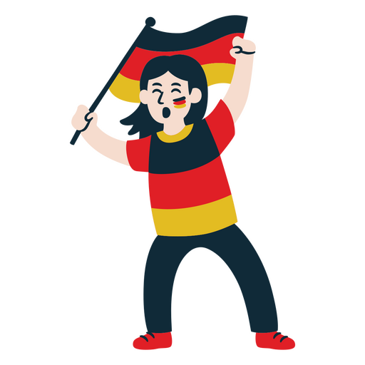 Germany soccer fanatic PNG Design