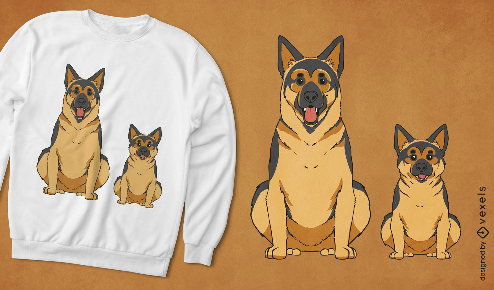 Deutscher Sch?ferhund T-Shirt-Design