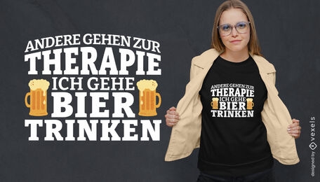 Beer jars and German quote t-shirt design