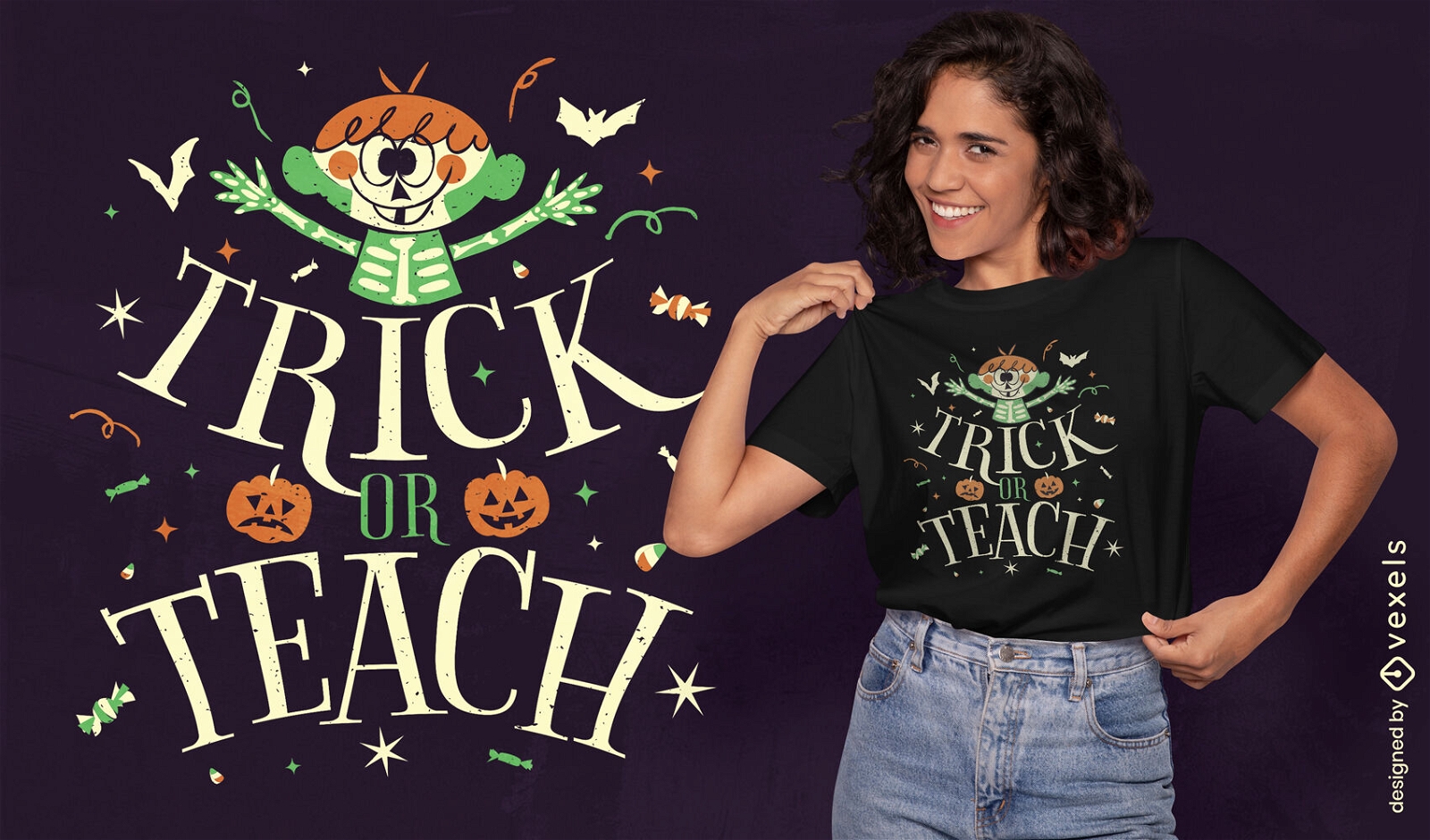 Trick or Teach Spooy T-Shirt-Design
