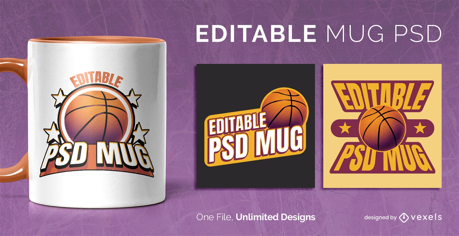 Basketball Mug Template Scalable
