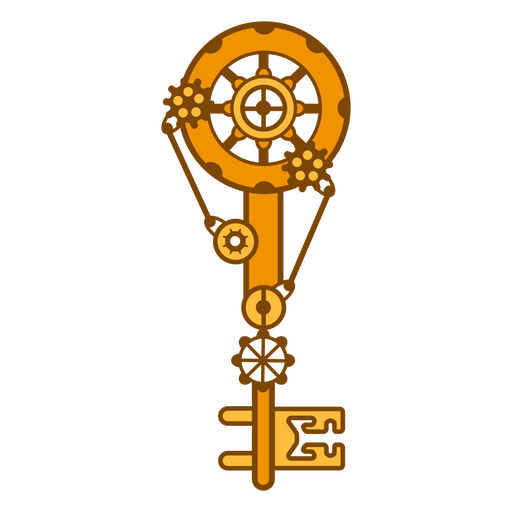 Steampunk monocromático clave