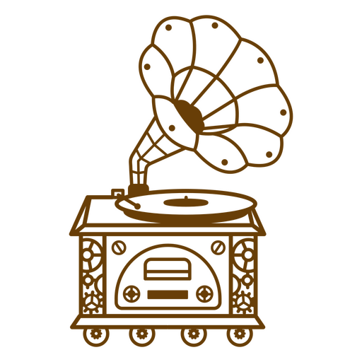 gramophone drawing png