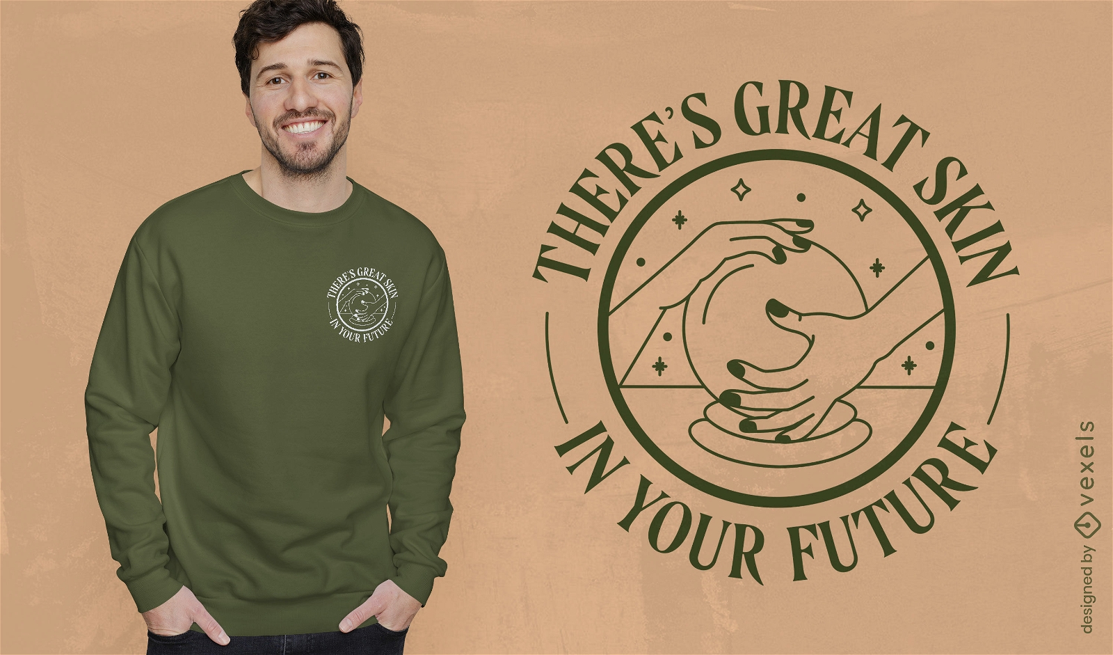 Great skin in your future beauty t-shirt design