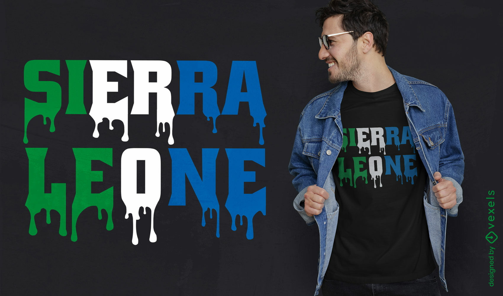 Diseño de camiseta de Sierra Leona