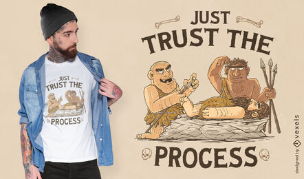 T-shirt dos doutores dos desenhos animados dos homens das cavernas psd