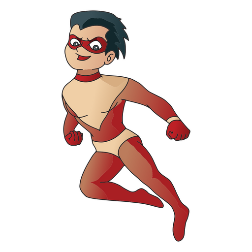 Maskierter Superheld zur Rettung PNG-Design