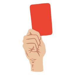 Hand Showing A Soccer Red Card PNG & SVG Design For T-Shirts