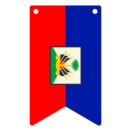 National flag of Haiti PNG Design